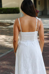 Marcey Cotton Eyelet Midi Dress