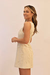Simone Embroidered Mini Dress