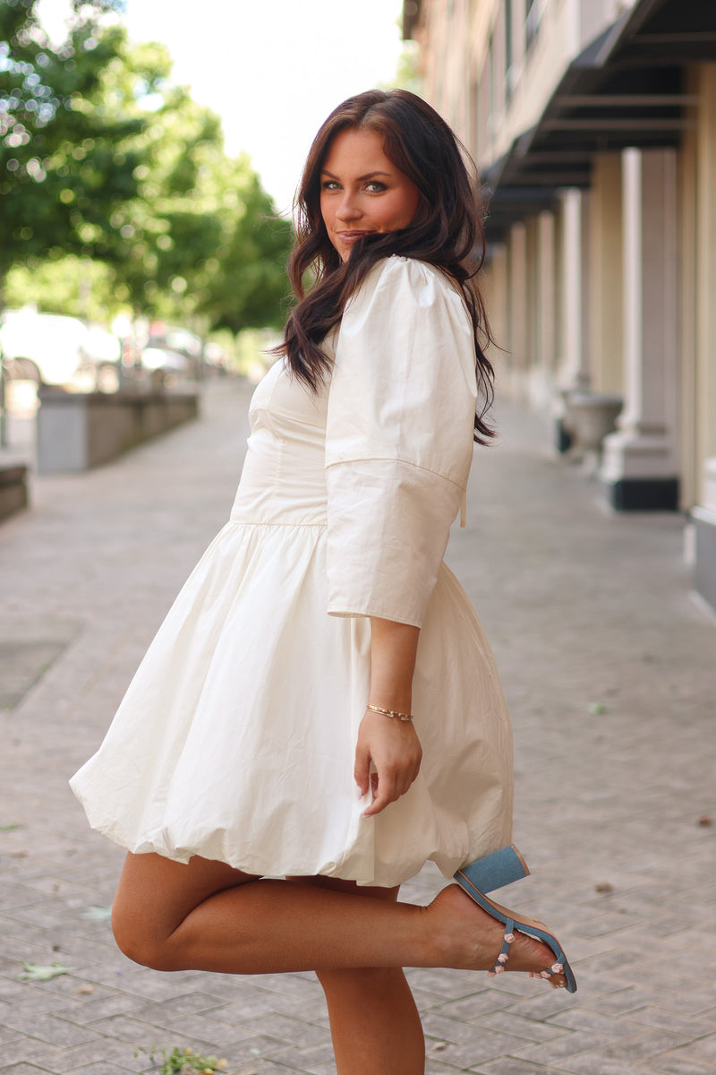 Rachel Casual Cotton Mini Dress