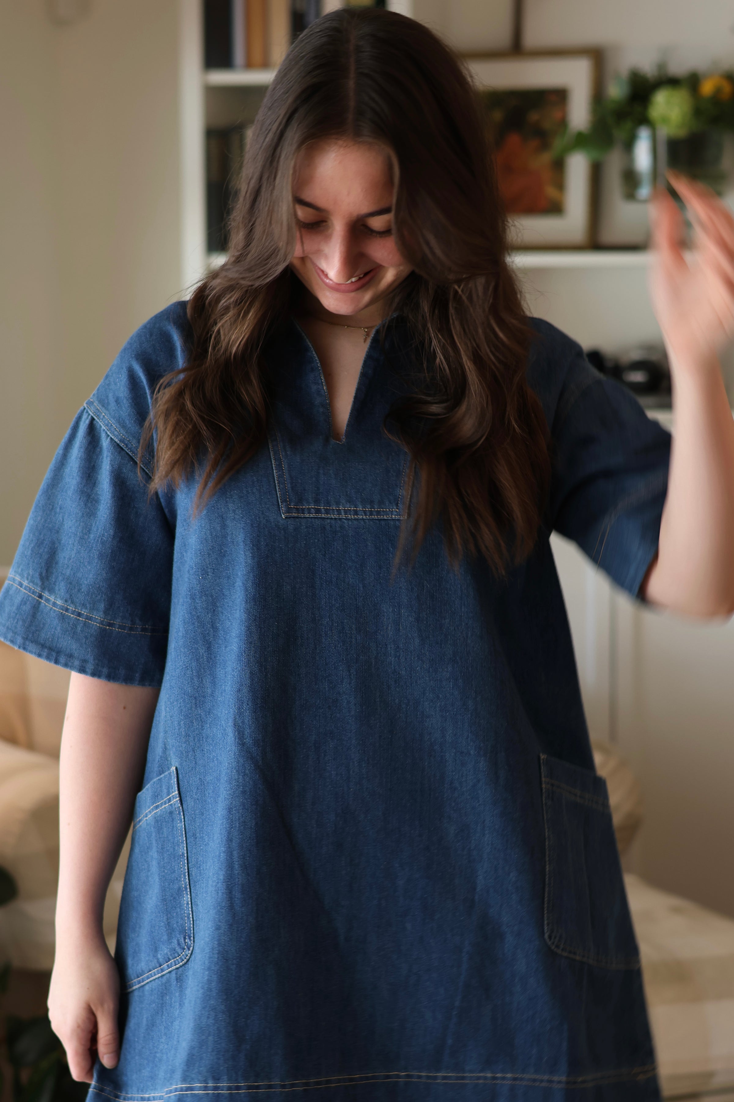 Kristen Denim Mini Dress
