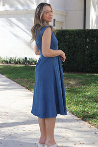 Blair Denim Midi Dress