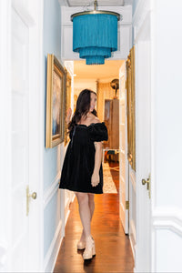 Elise Velvet Holiday Mini Dress