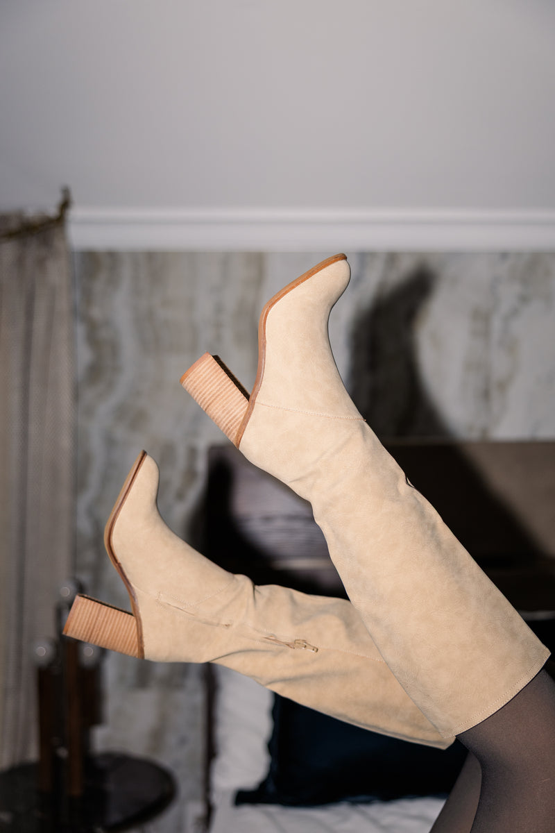The Shiloh Knee High Block Heel Boot