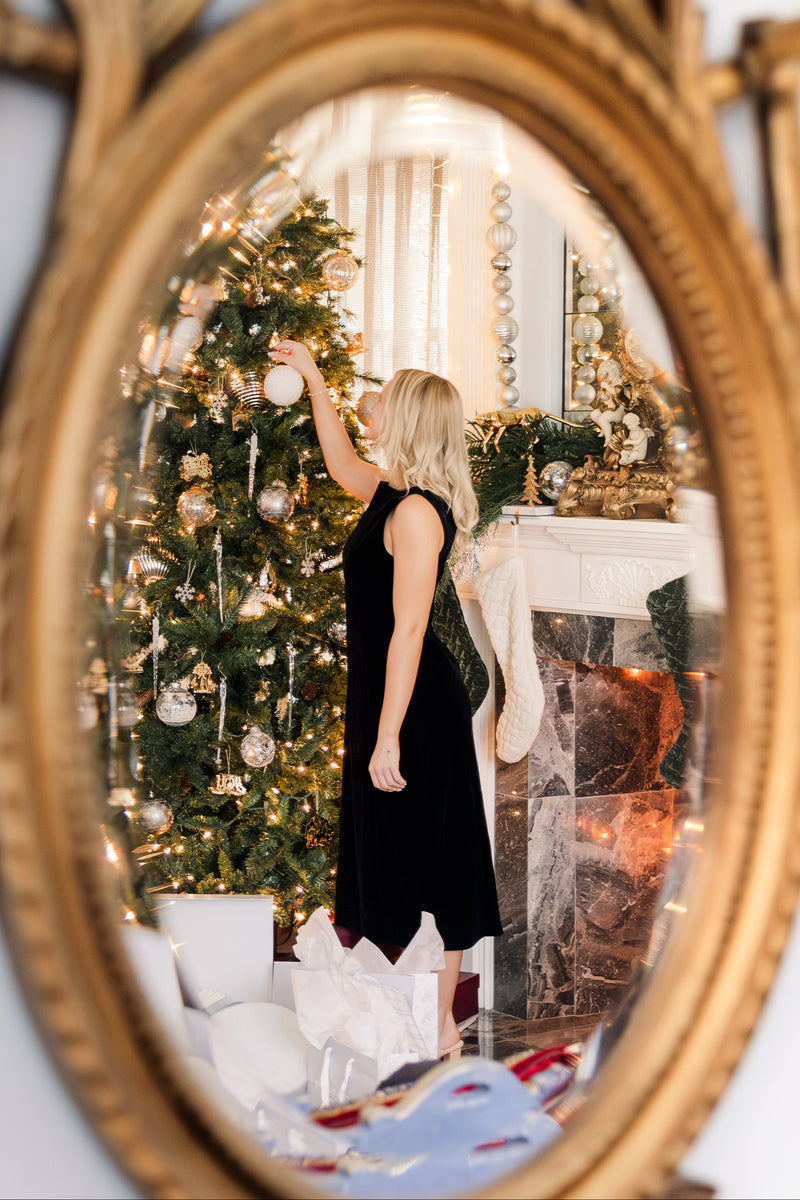 Audrey Velvet Holiday Midi Dress *Savannah Taylor Exclusive*
