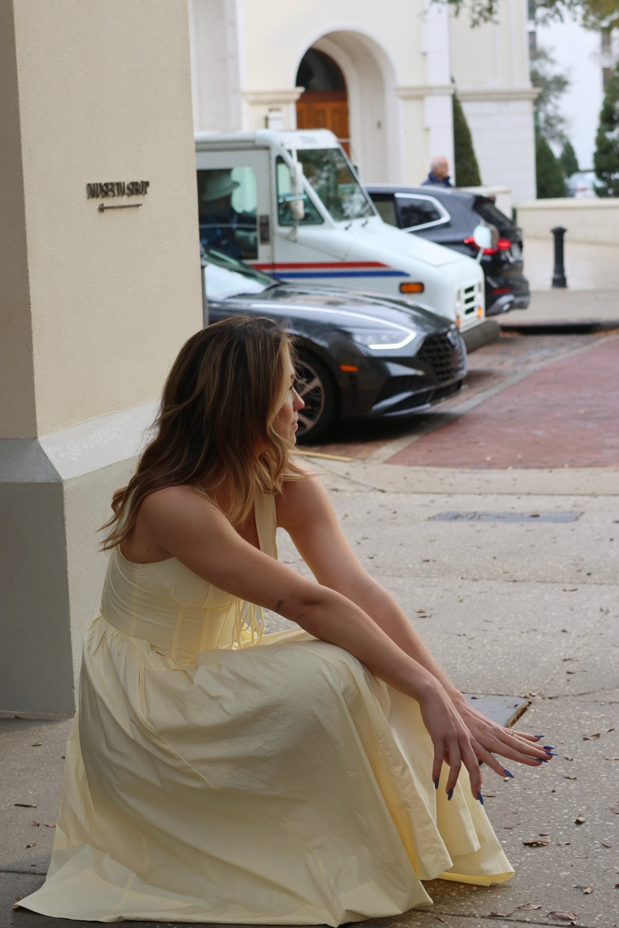 keepsake ironic midi dress Satin Perfection ~ Ironic Midi Dress in Gold Polka Dot Floral worn by @rosafrankis; Available @theiconic #keepsakethelabel #polkadots #gold