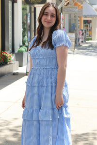 Alice Gingham Tiered Maxi Dress