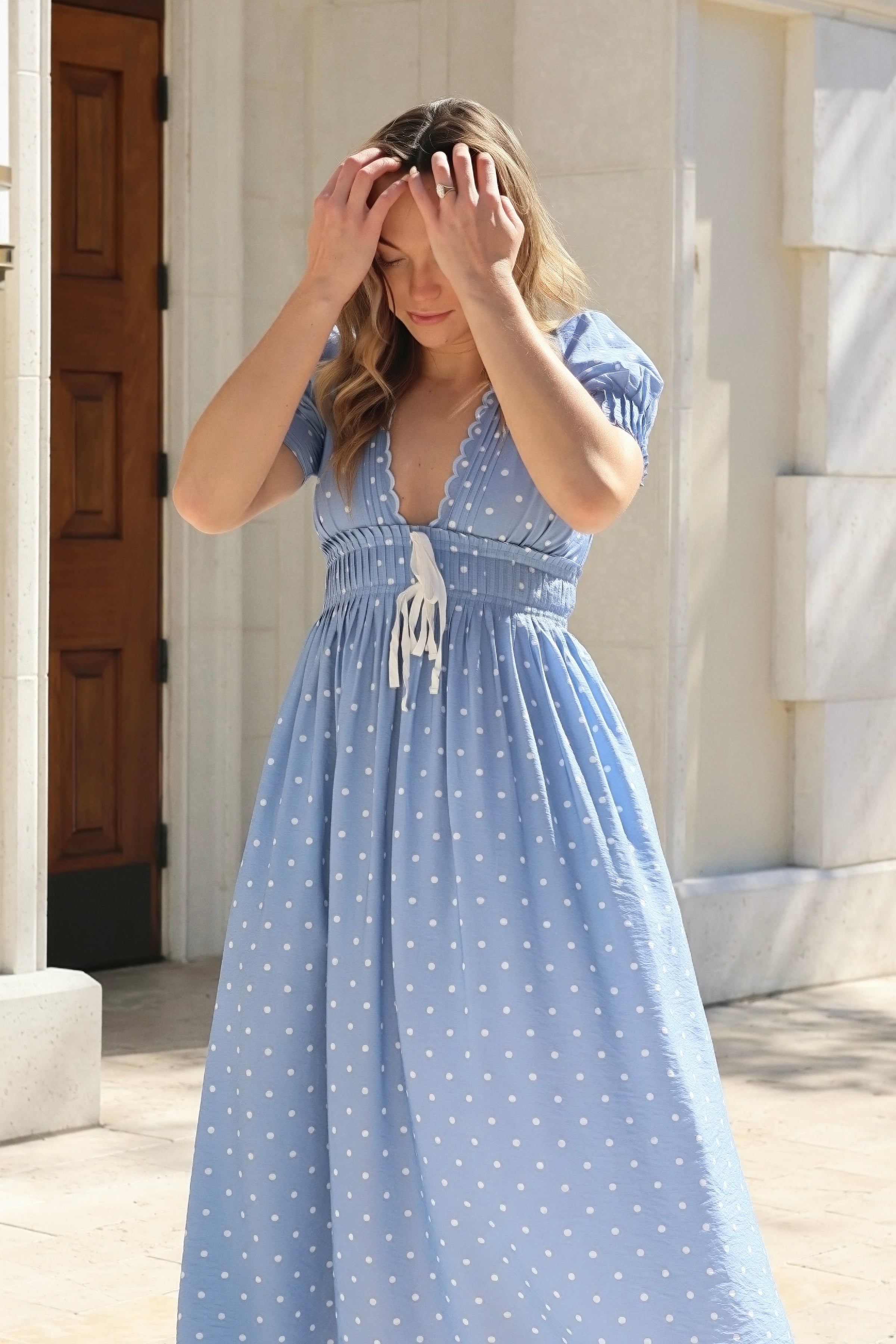 Carmen Dot Midi Dress