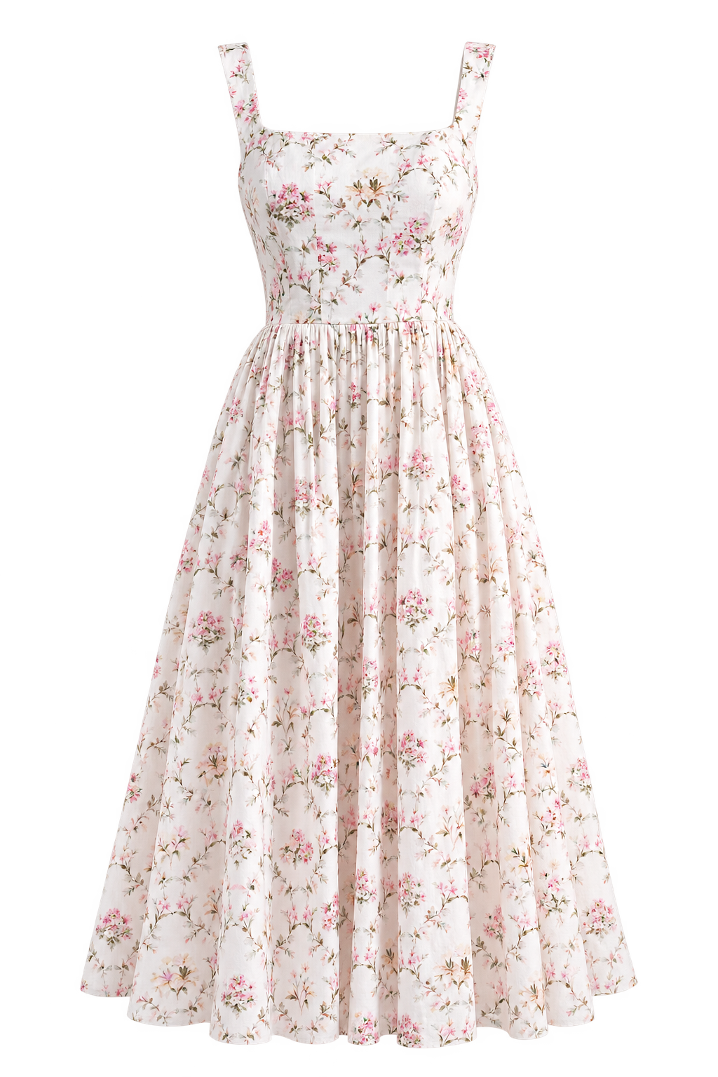 Jane Cotton Midi Dress