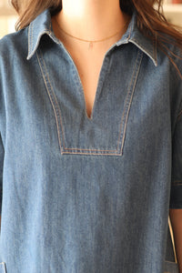 Kristen Denim Mini Dress