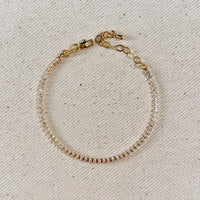 18k Gold Filled Marquise Tennis Bracelet