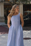 Alina Linen Midi Dress