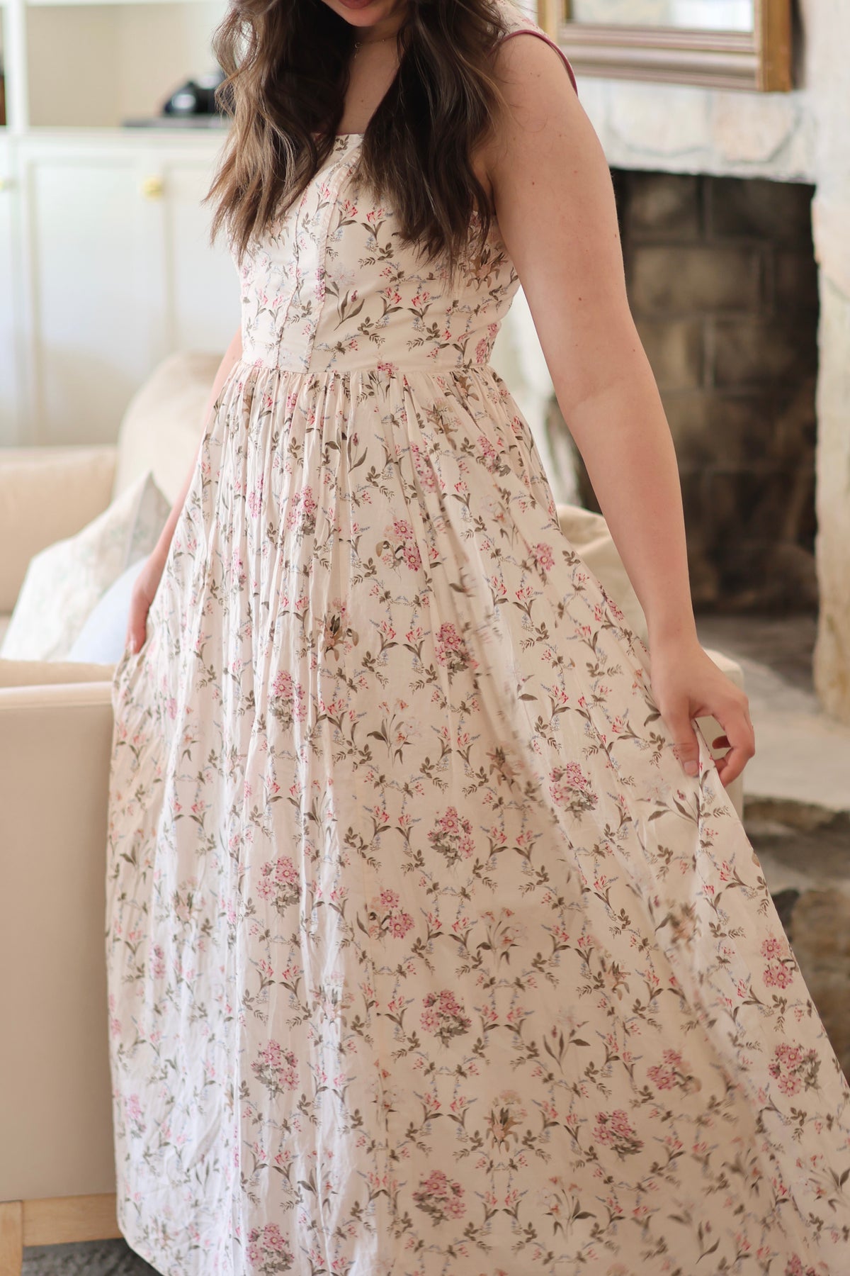 Jane Cotton Midi Dress
