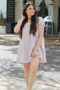 Katie Gingham Mini Dress