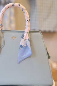 Fable Blue Structured Tote Bag