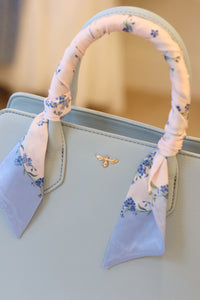 Fable Blue Structured Tote Bag