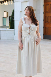 Sierra Linen Midi Dress