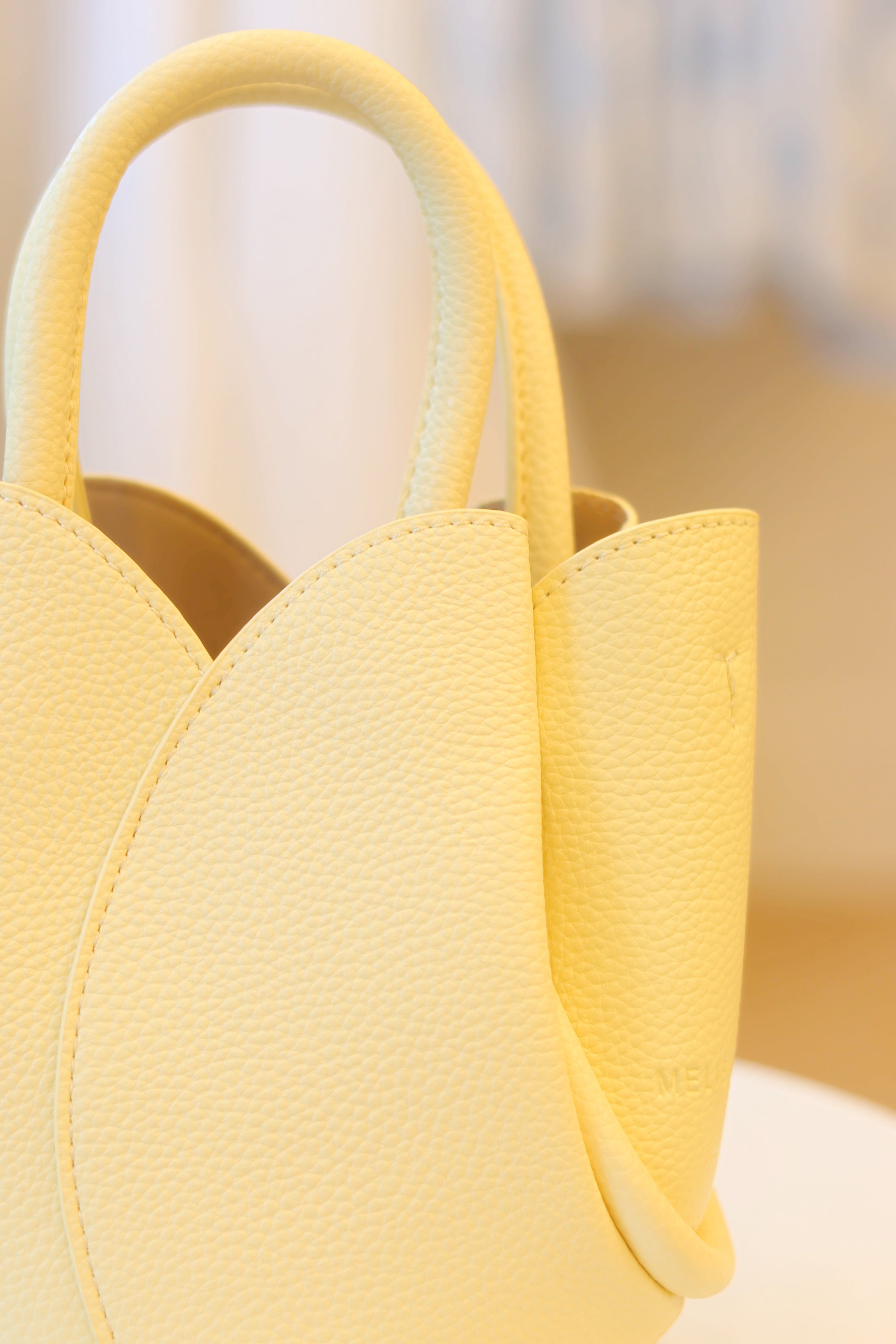 Tulip Yellow Vegan Leather Bag