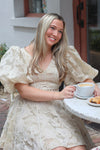 Olivia Embroidered Mini Dress