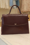 Fable Ruby Cherry Red Structured Medium Tote