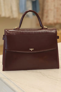 Fable Ruby Cherry Red Structured Medium Tote