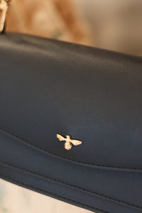 Fable Running Bunny Navy Shoulder Purse