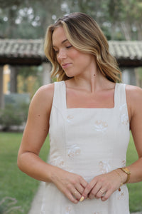 Simone Embroidered Mini Dress