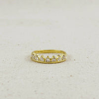 18k Gold Filled Crown Ring