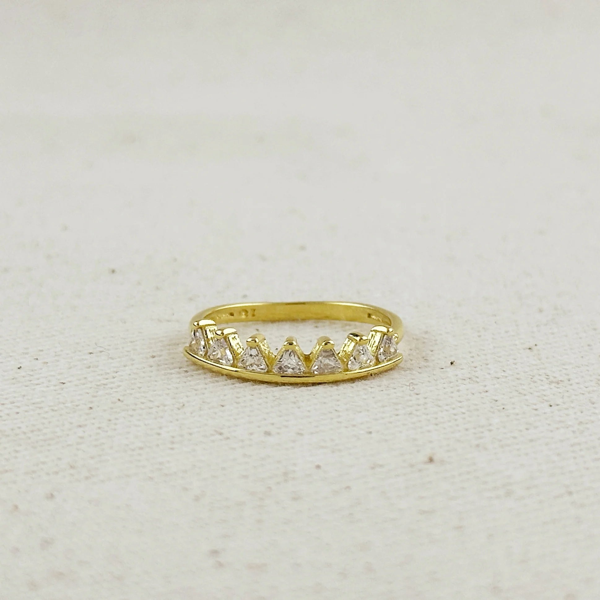 18k Gold Filled Crown Ring