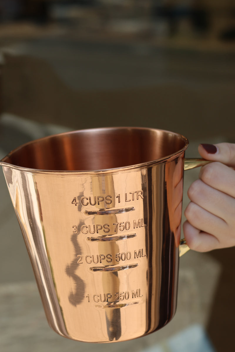 Copper Liquid Measuring Cup
