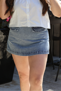Daisy Denim Mini Skort