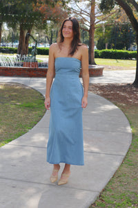 Mariana Denim Maxi Dress