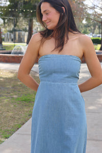 Mariana Denim Maxi Dress