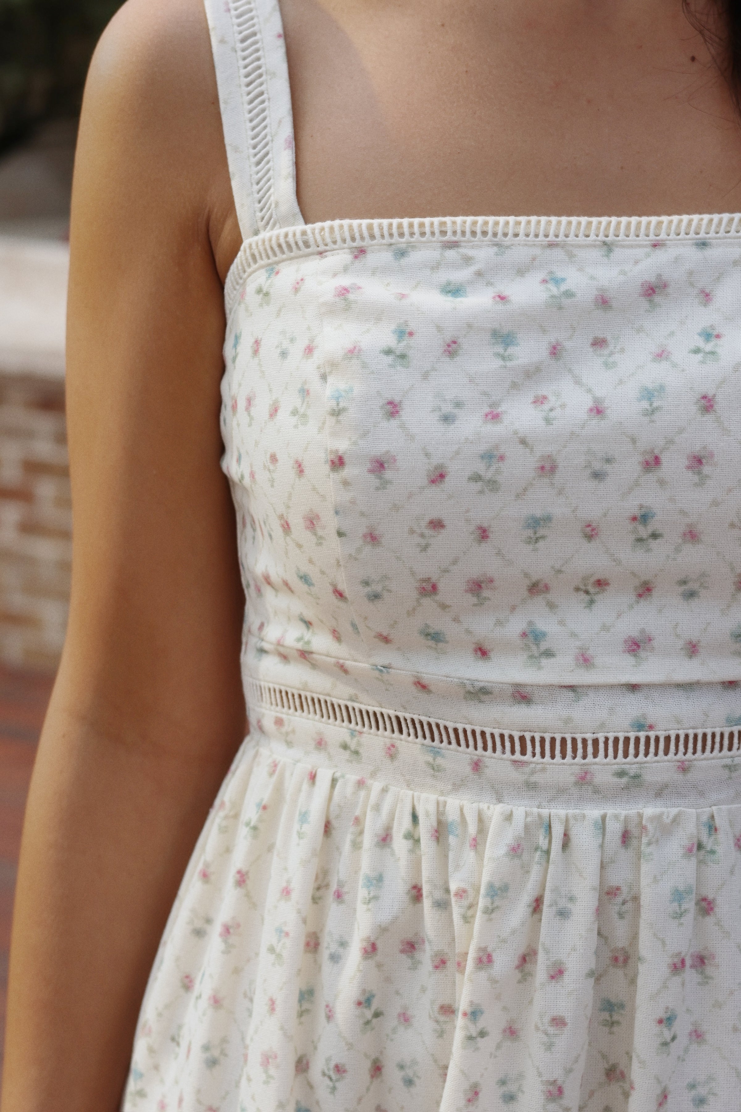 Maribelle Cotton Spring Midi Dress