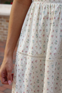 Maribelle Cotton Spring Midi Dress