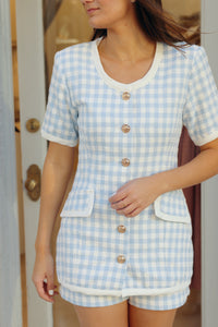 Naomi Gingham Tweed Set