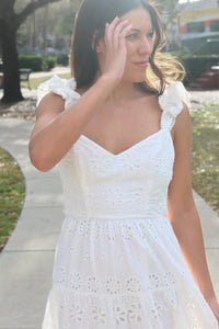 Seraphine Cotton Eyelet Maxi Dress