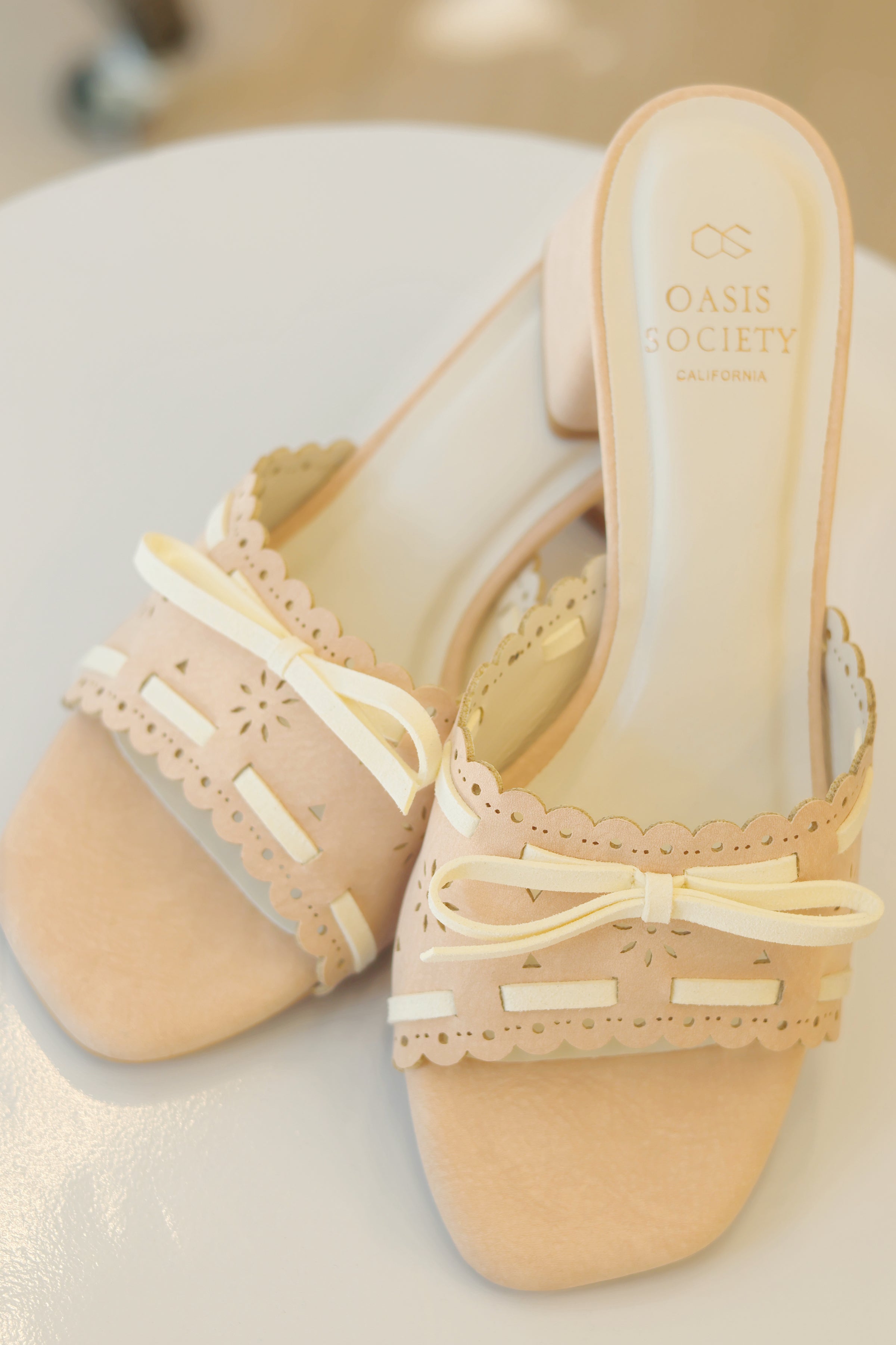 Breda Blush Low Heel