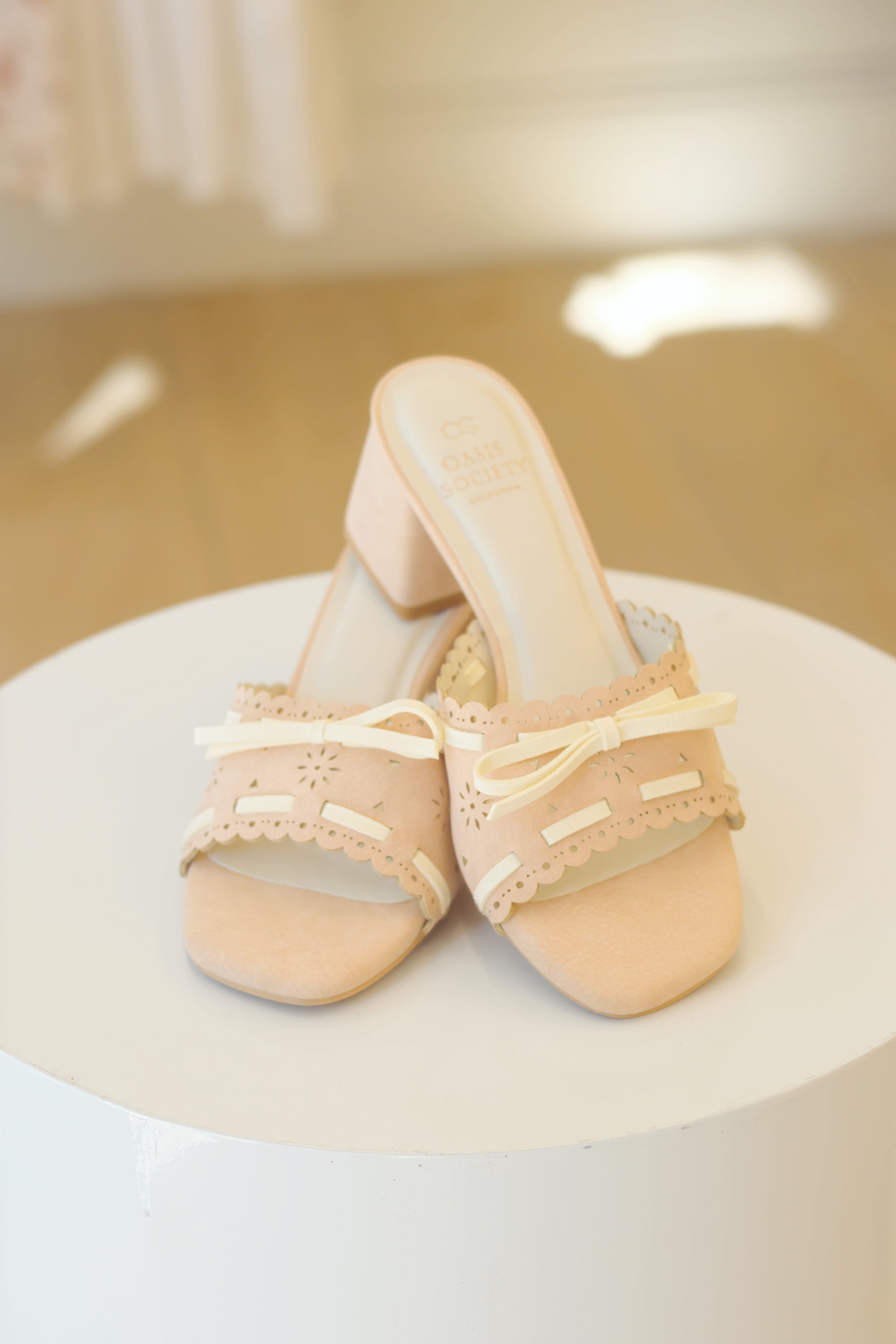 Breda Blush Low Heel