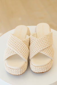 Fresno Raffia Platform Sandal