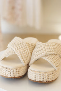 Fresno Raffia Platform Sandal