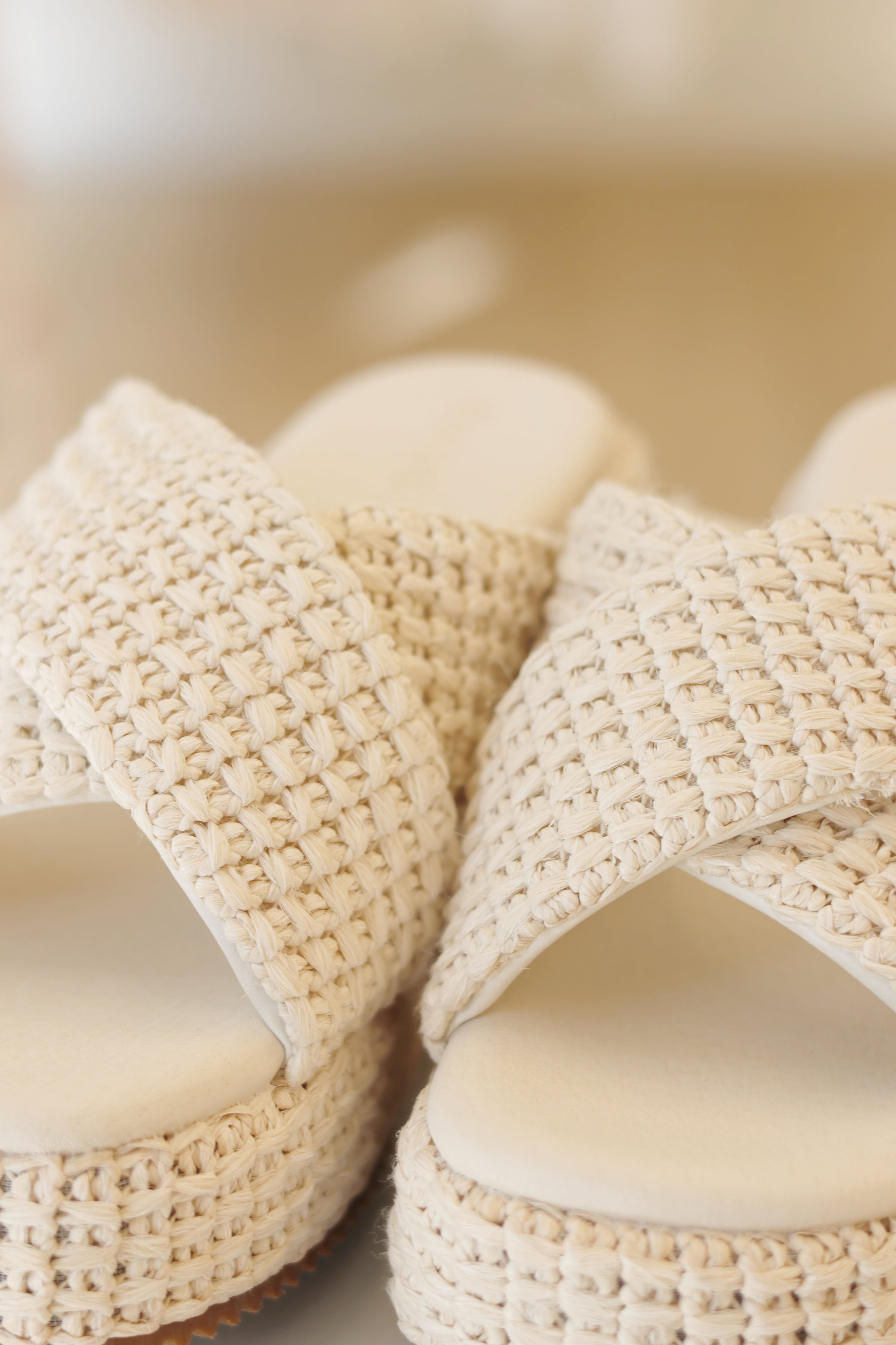 Fresno Raffia Platform Sandal