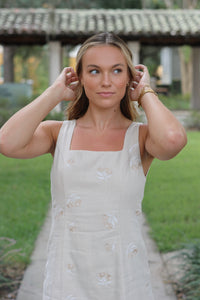 Simone Embroidered Mini Dress