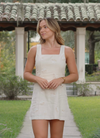 Simone Embroidered Mini Dress