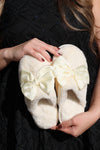 Satin Bow House Slippers