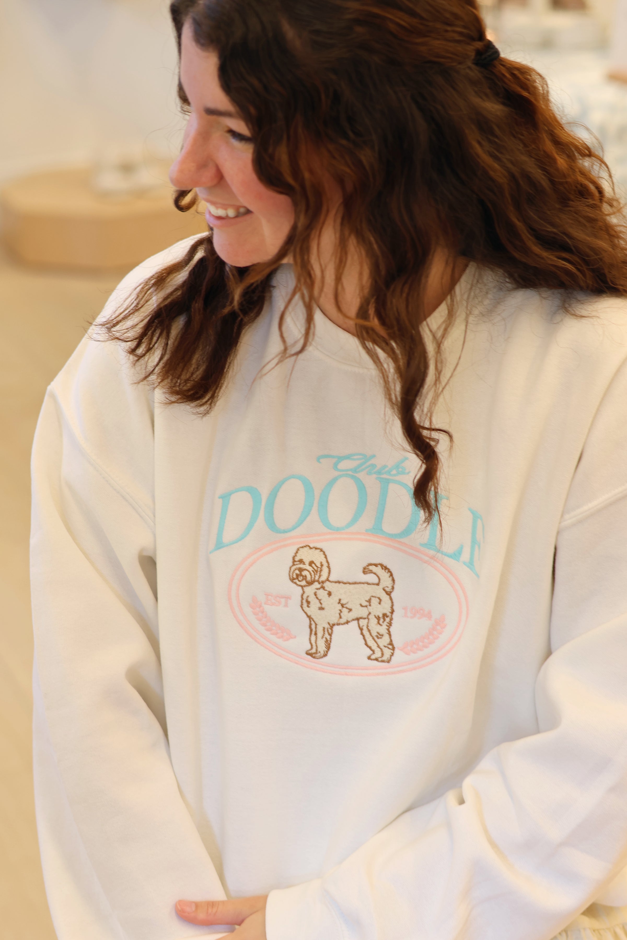 Club Doodle Embroidered Sweatshirt