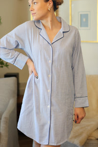 The Monroe Seersucker Nightshirt