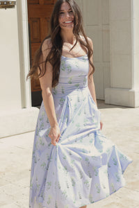 Violette Cotton Spring Midi Dress