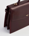 Fable Ruby Cherry Red Structured Medium Tote