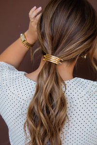 Minimal Gold Ponytail Cuff