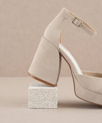 The Oslo Light Grey | Chunky Platform Mary Janes